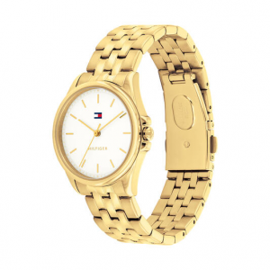 Tommy Hilfiger dames horloge Jade geelgoudkleur 30mm - 2010794 Tommy Hilfiger dames horloge Jade geelgoudkleur 30mm - 2010794