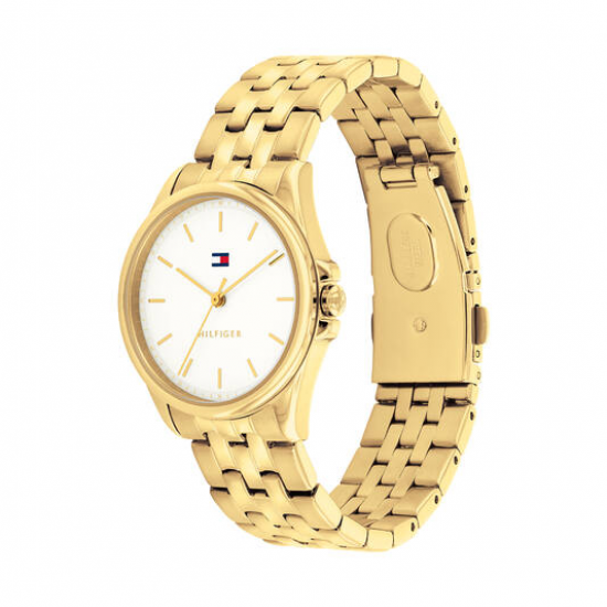 Tommy Hilfiger dames horloge Jade geelgoudkleur 30mm - 2010794