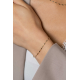Zinzi armband geel verguld met gedraaide schakels - 2010849