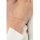 ZINZI armband  infinity met zirconia's geel verguld - 2010850