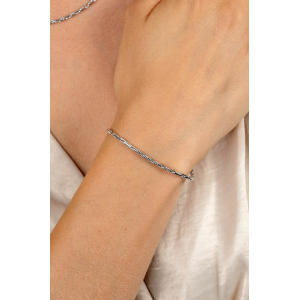 ZINZI zilveren armband anker rond geslepen - 2010851