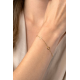 ZINZI gouden armband met 3 open rondjes - 2010859