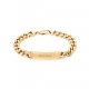 Tommy hilfiger heren armband geel verguld met plaat - 2010867