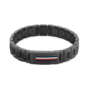 Tommy hilfiger heren armband zwart gecoated - 2010868