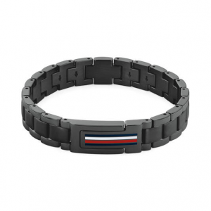 Tommy hilfiger heren armband zwart gecoated - 2010868