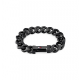 Tommy hilfiger heren armband zwart gecoated gourmet schakel - 2010869