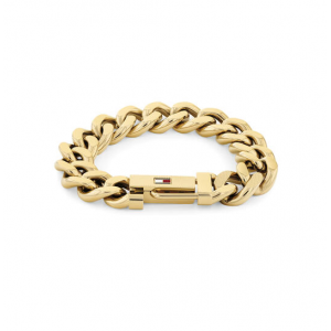Tommy hilfiger heren armband geel verguld gourmet schakel - 2010873 Tommy hilfiger heren armband geel verguld gourmet schakel - 2010873