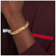 Tommy hilfiger heren armband geel verguld gourmet schakel - 2010874