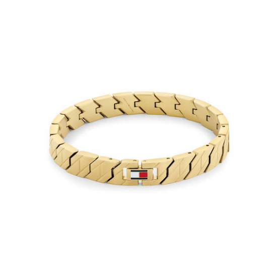 Tommy hilfiger heren armband geel verguld - 2010876