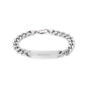 Tommy hilfiger heren armband gourmet schakels met plaat - 2010883 Tommy hilfiger heren armband gourmet schakels met plaat - 2010883
