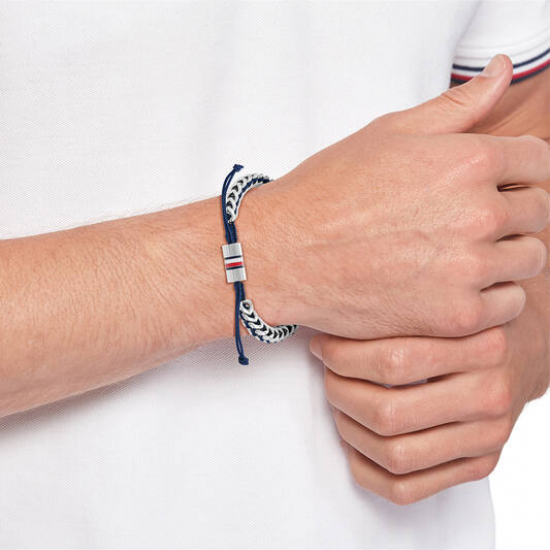 Tommy hilfiger heren armband schakels rond - 2010886