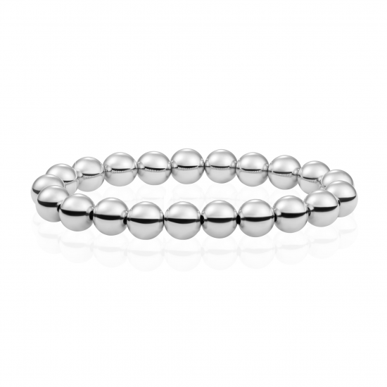 Sparkling Jewels; bracelet silver saturn large 8mm - 2010890