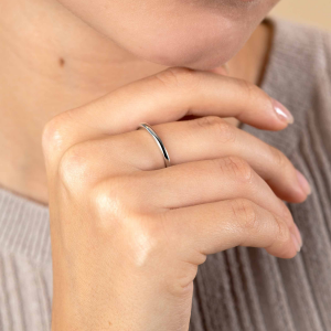 Zilveren Zinzi  aanschuifring gladde rond buis - 2010964