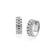 ZINZI zilveren oorring rolex style  poli/satine - 2010971