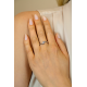 ZINZI zilveren ring slag model met zirconia - 2010975