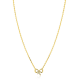 ZINZI zilveren collier verguld met strikje - 2010983