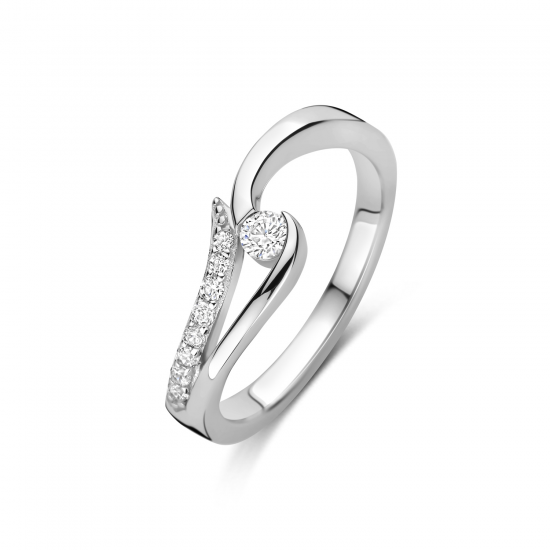 Rosa di Luca ring zilver met zirconia - 2011089