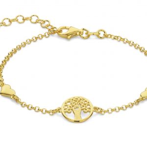 Rosa di Luca armband zilver verguld met levensboom - 2011091