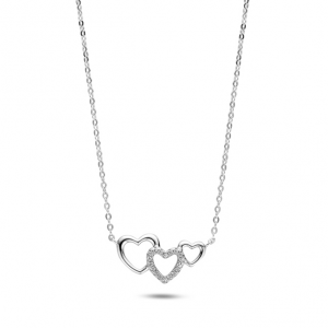 Rosa di luca hanger met  zirconia en collier - 2011097