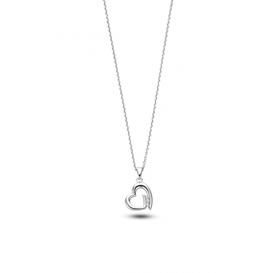 Rosa di luca hanger met  zirconia en collier - 2011098