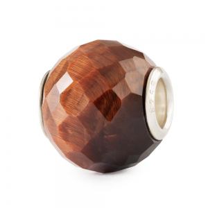 Trollbeads; Gefacetteerde rode tijgeroog, rond - 2011148 Trollbeads; Gefacetteerde rode tijgeroog, rond - 2011148