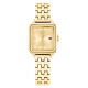 Tommy Hilfiger  goudkleurig dames horloge Mia langwerpig met stalen band - 2011211