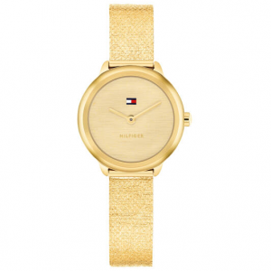 Tommy Hilfiger  goudkleurig dames horloge Demi  met stalen band goudkleurige plaat - 2011212 Tommy Hilfiger  goudkleurig dames horloge Demi  met stalen band goudkleurige plaat - 2011212