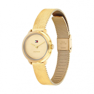 Tommy Hilfiger  goudkleurig dames horloge Demi  met stalen band goudkleurige plaat - 2011212 Tommy Hilfiger  goudkleurig dames horloge Demi  met stalen band goudkleurige plaat - 2011212