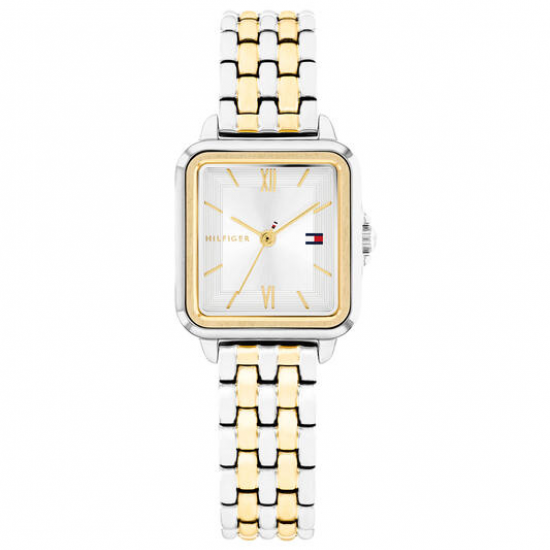 Tommy Hilfiger bicolor dames horloge Mia vierkante kast - 2011214