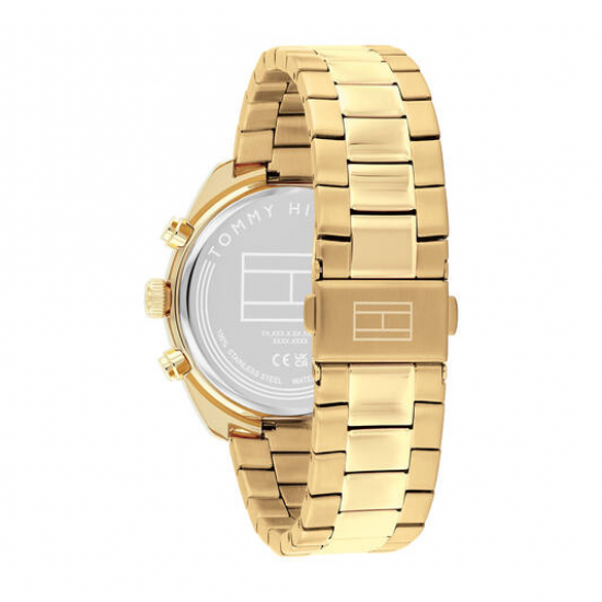 Tommy Hilfiger heren horloge Hudson  staal goudkleurig  chronograaf 40mm - 2011217