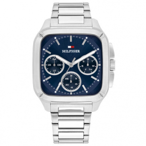 Tommy Hilfiger heren horloge Herald  stalen kast en band blauwe plaat - 2011221 Tommy Hilfiger heren horloge Herald  stalen kast en band blauwe plaat - 2011221
