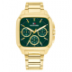 Tommy Hilfiger goudkleurig heren horloge Herald  stalen kast en band groene pllat - 2011222