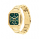 Tommy Hilfiger goudkleurig heren horloge Herald  stalen kast en band groene pllat - 2011222