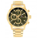 Tommy Hilfiger goudkleurig heren horloge Rocky met olijf groene plaat - 2011223