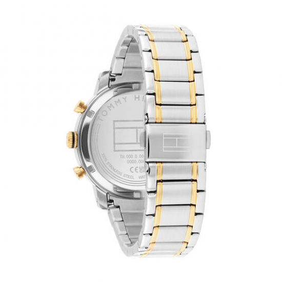 Tommy Hilfiger  heren horloge Oxford staal en zwarte wijzerplaat - 2011225