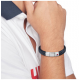 Tommy Hilfiger  heren armband gevlochten blauw leer - 2011229