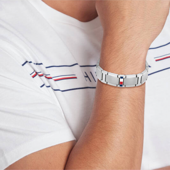 Tommy Hilfiger  heren armband staal Jameson - 2011230