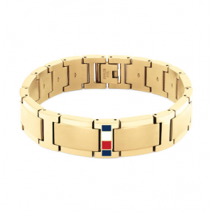 Tommy Hilfiger  heren armband goudkleurig  staal Jameson - 2011231 Tommy Hilfiger  heren armband goudkleurig  staal Jameson - 2011231