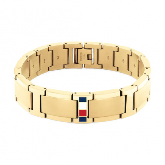 Tommy Hilfiger  heren armband goudkleurig  staal Jameson - 2011231