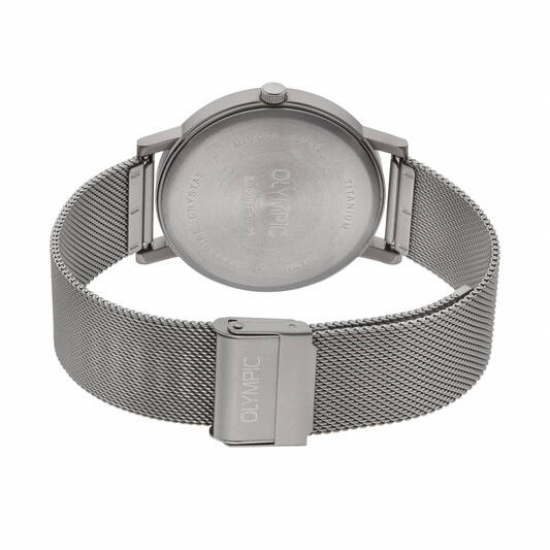 Olympic  titanium heren horloge met blauwe plaat - 2011251