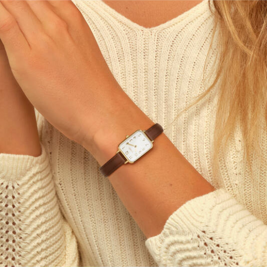 Olympic dames horloge Tilly met lederen band - 2011252