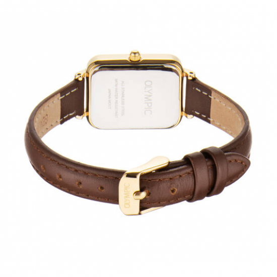 Olympic dames horloge Tilly met lederen band - 2011252
