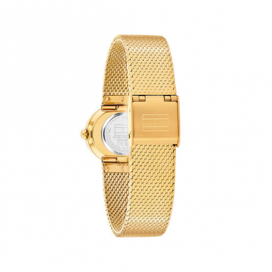 Tommy Hilfiger dames horloge Moira goudkleurig met meshband - 2011272