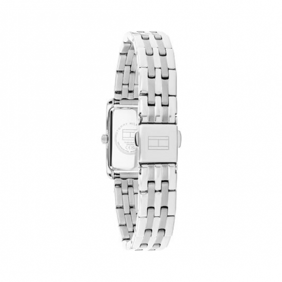 Tommy Hilfiger dames horloge langwerpig met donker groene wijzeprlaat - 2011298