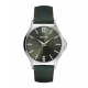Olympic heren horloge met groen leren band en plaat - 2011322