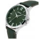 Olympic heren horloge met groen leren band en plaat - 2011322