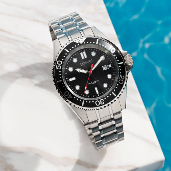 Olympic heren horloge stalen band - 2011323