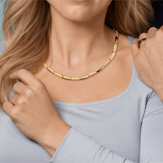 Boccia collier geelgoud kleur - 2011449