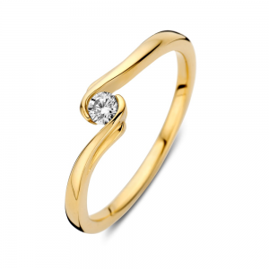 Gouden ring met briljant 0.11ct - 2011497