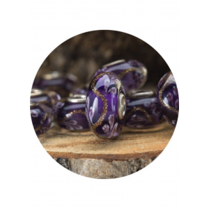 Trollbeads; clubkraal paarse iris - 2011539